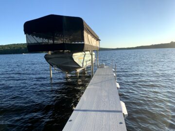 Northern Lights dock With RGC Boat lift w/ Canopy