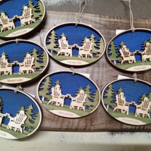 Hand-Painted Wodden Ornaments Cheers